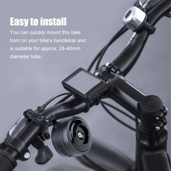 

bike horns 125db bicycle electric bell cycle motorcycle scooter usb charge trumpet horn optional anti-theft alarm siren & remote control