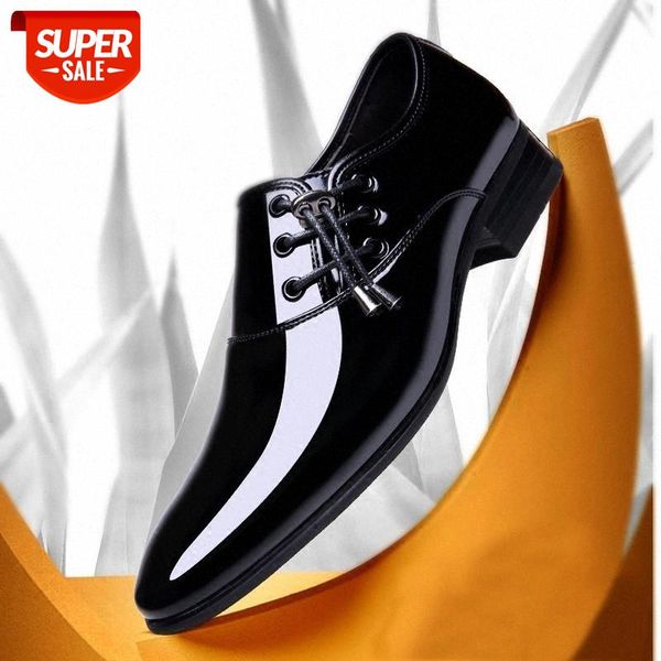 

formal loafer patent leather shoes men wedding zapato oxford hombre italian dress 2020 pointed toe shoes #pt9g