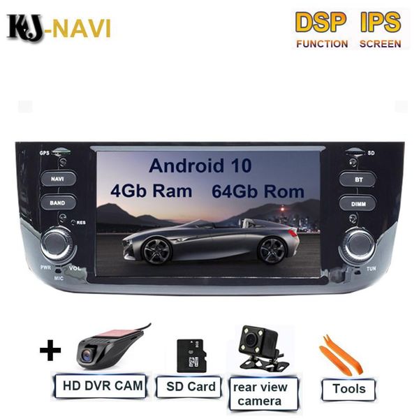 

car video carplay dsp multimedia gps radio player navigation android 10 for /linea/punto evo 2012- 2021