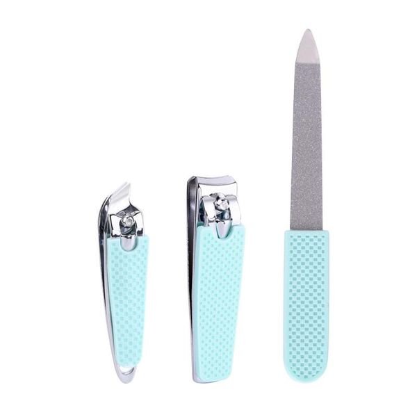 

nail art kits 3pcs/set baby silicone handle clippers manicure tool set md15