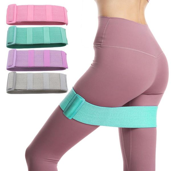 

resistance bands non slip yoga home fitness booty band thigh hip loop gym sports elastic training workout pilates exercise