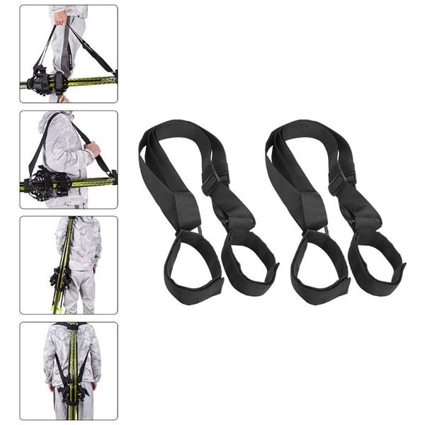 

ski gloves 2pcs durable snowboard harness portable strap adjustable