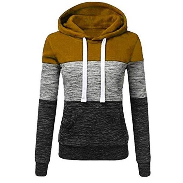 

women's hoodies & sweatshirts plus size s-5xl patchwork women casual pullover jumper hooded sweatshirt female hoodie sudadera, Black