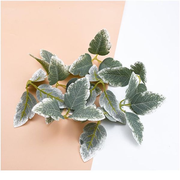 

200pcs silk green leaf artificial plants wholesale wedding decorative flowers wreaths diy christmas craft leaves home de jllpoc
