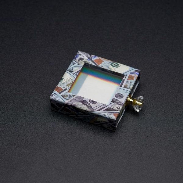 

false eyelashes empty magnetic lash box color blue custom with shape diamond