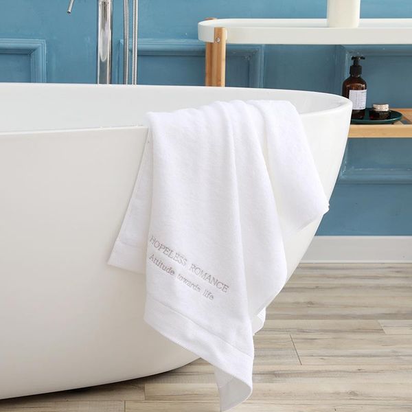 

towel pure cotton bath adults plain embroidered plush cottons cloth beach towels upscale el bathroom towelling decorate room
