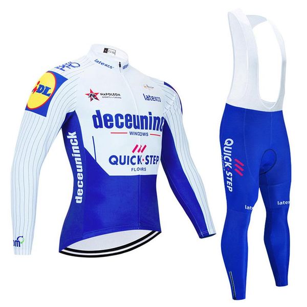 

racing sets spring and autumn cycling jerseys men's long-sleeved jersey suit outdoor clothing bib, Black;blue
