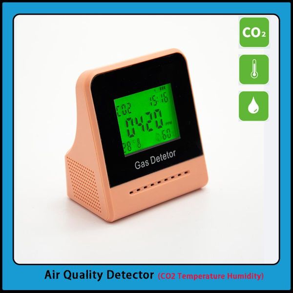 

smart home control 4 in1 digital temperature humidity co2 meter sensor tester air quality detector monitor different colors corresponding