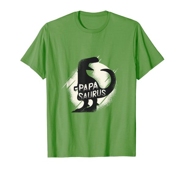 

papasaurus papa dinosaur fathers day gifts for daddy t-shirt, White;black