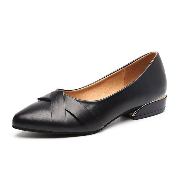 

dress shoes cresfimix women classic black pu leather slip on heel pumps lady casual comfort office a6330c