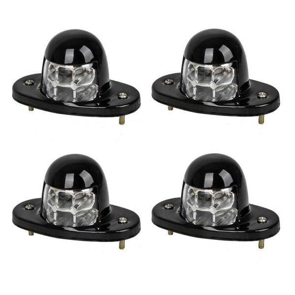 

working light 12v car truck suv white large 6led iron shell license plate lamp
