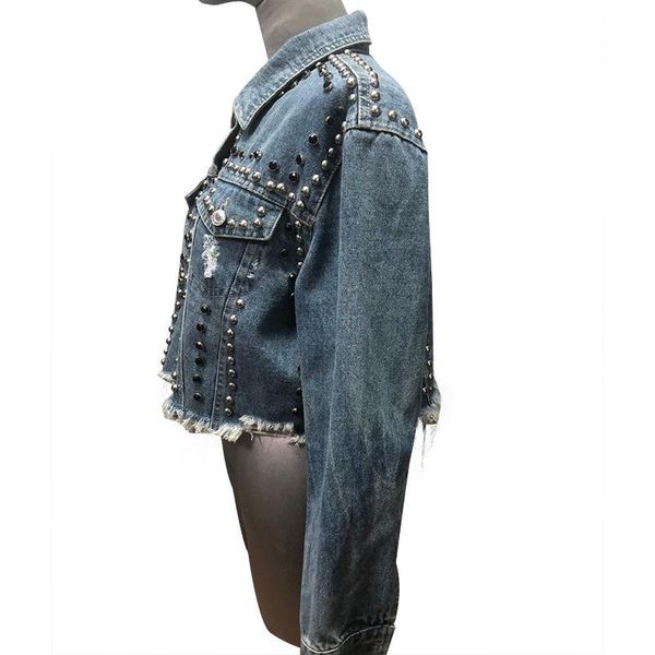 

straight women's jacket women's denim jacket short loose denim, Black;brown