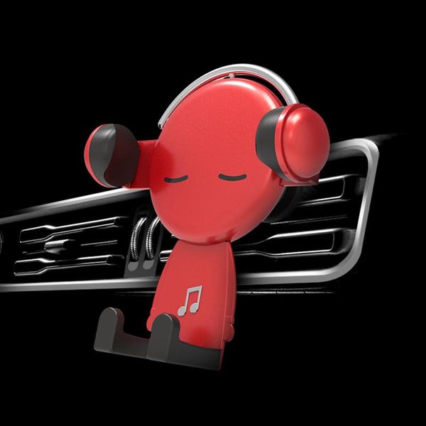 

cell phone mounts & holders mobile beugel auto air outlet cartoon creative navigation portable silicones phonebracket telephone stand