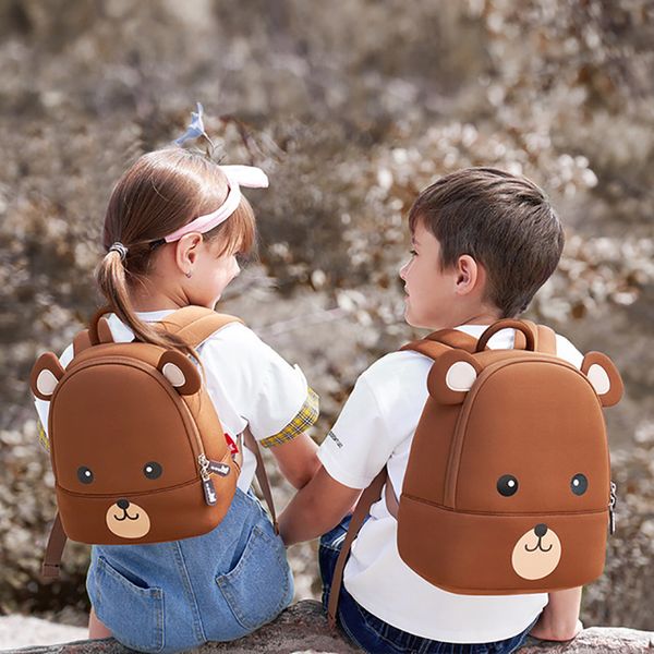 

toddler kids backpacks 3d cartoon bear school bags for boys girls plecak children school backpack mochila escolar