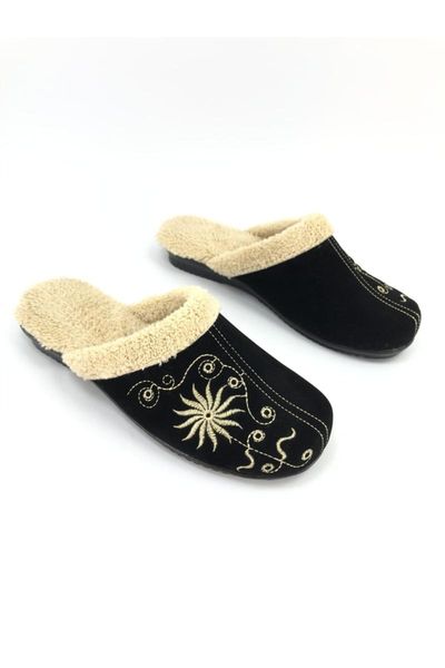 

slippers women's black winter soft outsole home