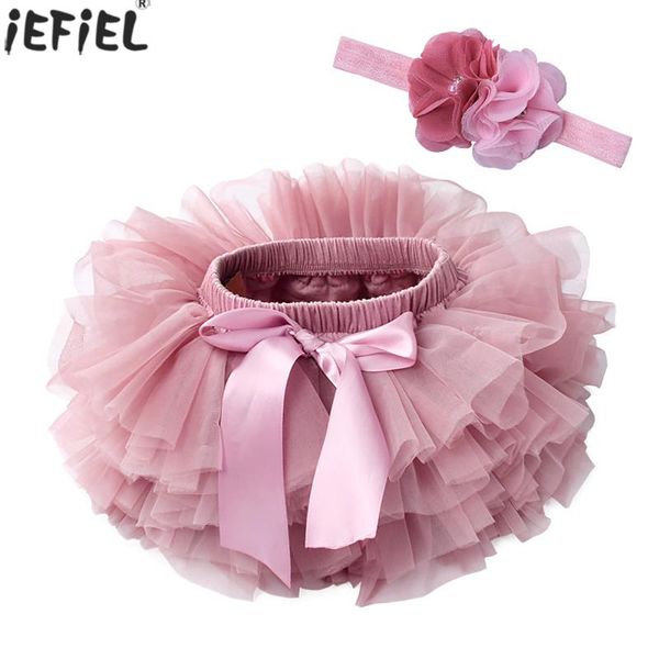 

6-3years infant newborn baby girls tutu skirts princess bow tulle ball gown skirts baby girl party costumes+flower headband