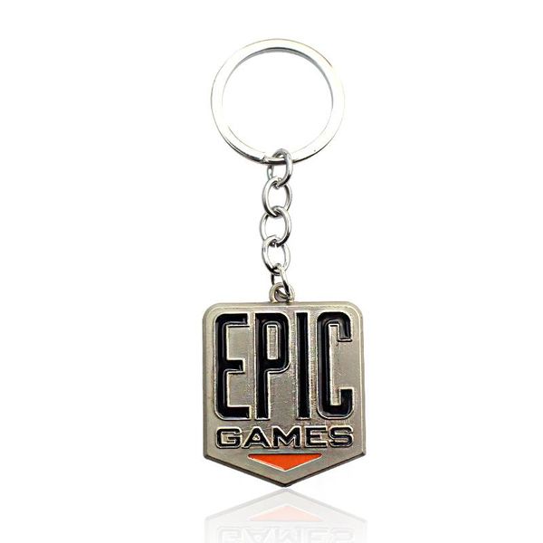 

keychains fashion epic games metal key chain gift for men and women, Silver