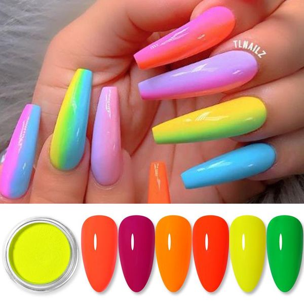 

nail glitter 12 boxes/set neon pigment powder fluorescent set shinny ombre chrome dust diy gel polish manicure art decorati, Silver;gold