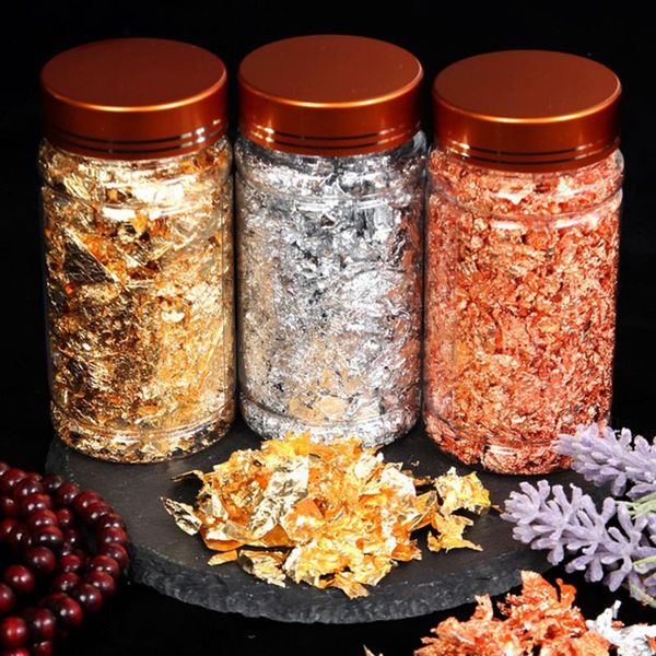 

other festive & party supplies gold glitter flakes foil fragments diy painting arts crafts nail tool cake decor for home decoration art