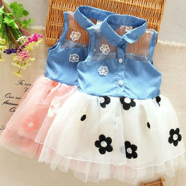 

girl's dresses 2021 girl pure cotton dress lemon print sweet baby beach bows princess, Red;yellow