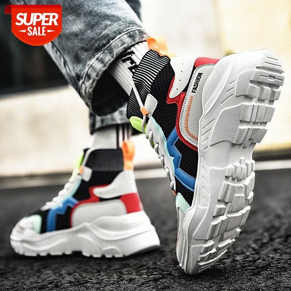 

large size high-comfortable inner daddy shoes increase in winter sports and leisure street trendy men's #xn19