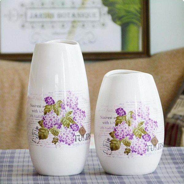 

vases 1 piece flower holder home decoration ceramic porcelain vase