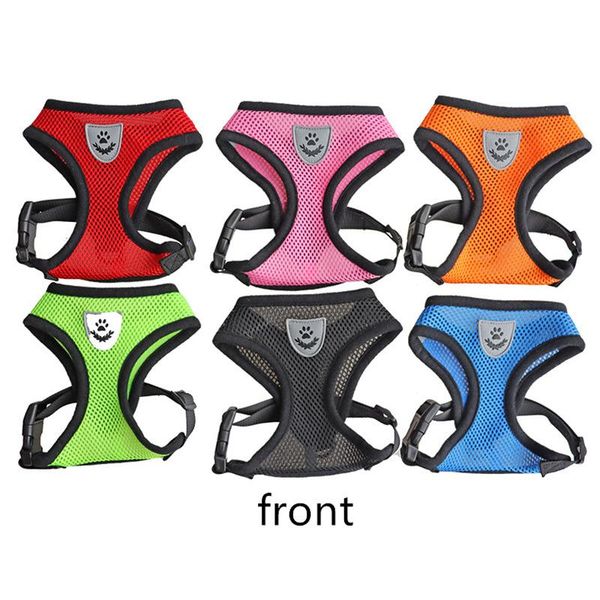 

dog collars & leashes cat vest walking lead leash for small medium collar reflective mesh pet supplies adjustable chest strap leads