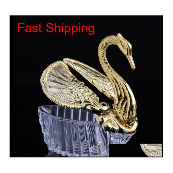 

european styles acrylic silver swan sweet wedding gift jewely candy box candy gift boxes we jlljyf lottery2010