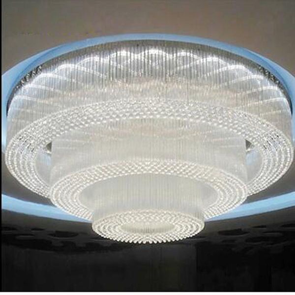

ceiling lights el lobby round crystal lamp ballroom hall light club ktv project lighting led fixture