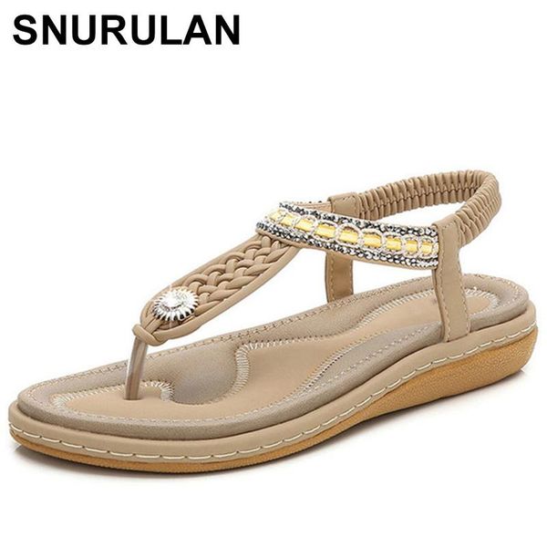 

sandals snurulan bohemian ethnic flat sandals; women's flip flops; comfortable soft lace for shoes; roman gladiator beaded metal, Black