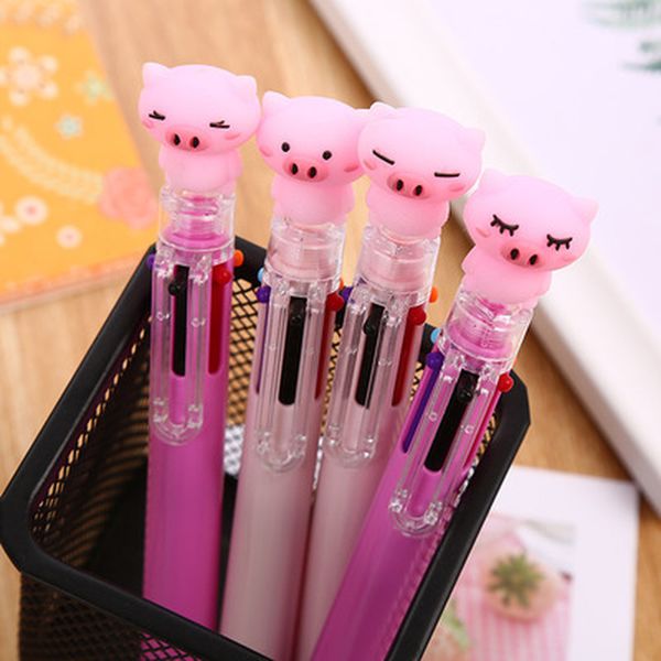 

1pcs unicorn 6 colors novelty paper gel student leuke black signature pen kawaii school