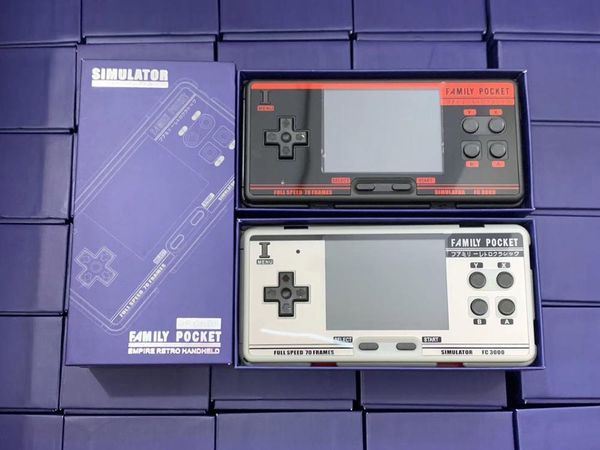 

portable game players 8 bit 3 inch pocket retro mini handheld family av tv output built-in 1224 video console