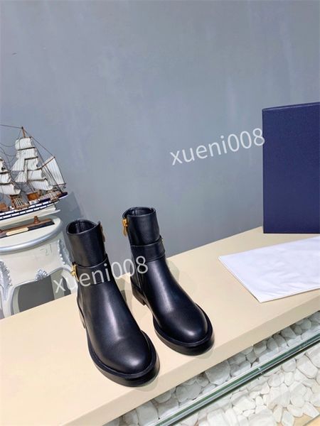 

2021 designer snow boot women snowdrop 35-41 flat ankle boots soft wool fur suede leather shoes winter martin boots printing over the knee r, Black