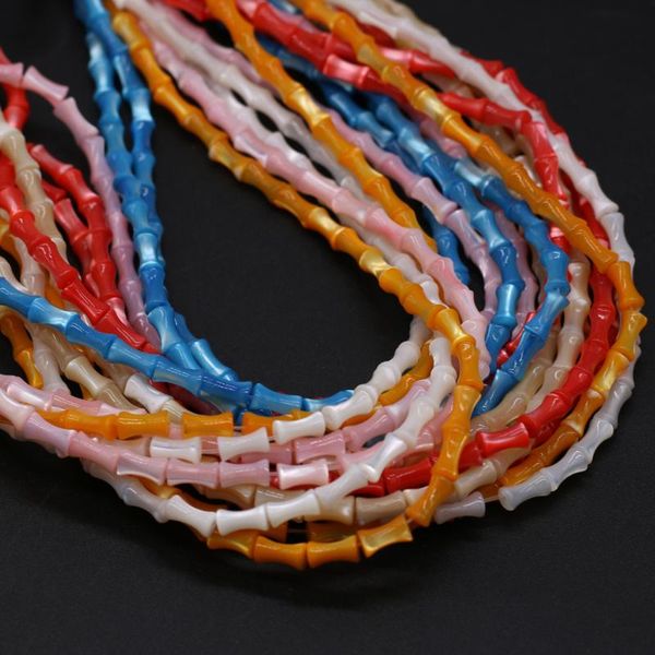 

other natural mother of pearl shell beads bamboo-shaped isolation for jewelry making diy necklace earrings accessory