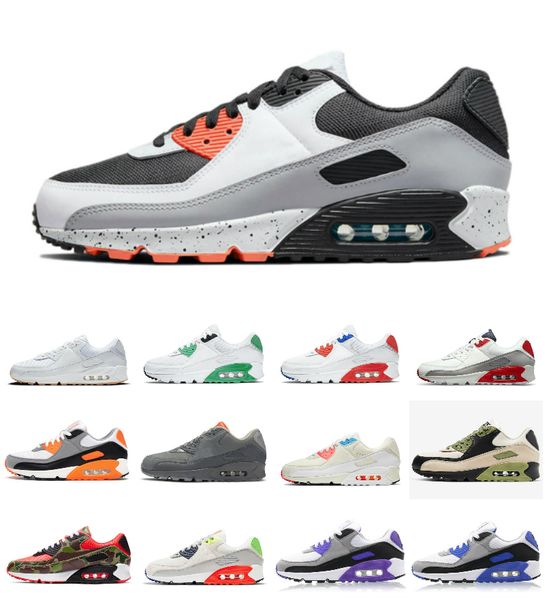 

2021 90s casual shoes white gum trail team gold muertos moss green obsidian triple black 90 og hyper grape reverse duck camo sports sneakers