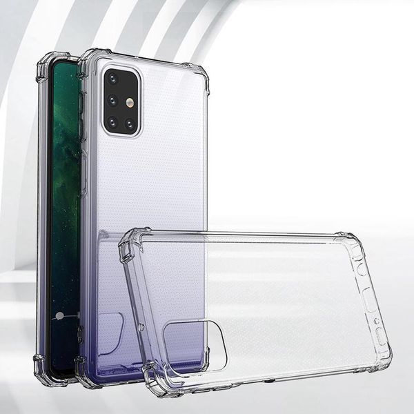 

cell phone pouches transparent silicone case for samsung galaxy m01 m01s core m11 m21 m31 m51 m31s airbag shockproof soft crystal cover fund
