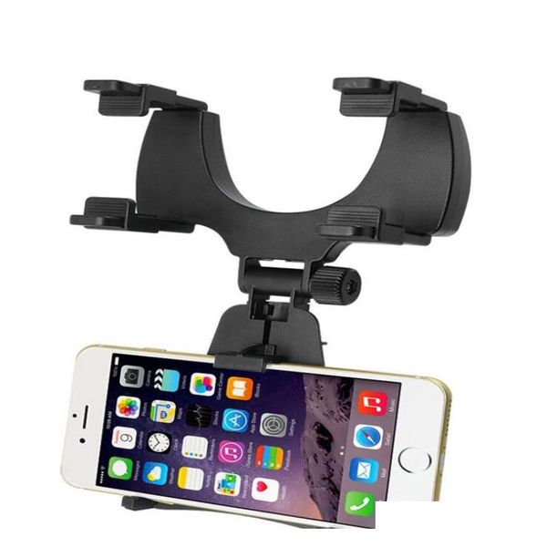

universal clip car holder rearview mirror multi-function navigation mobile phone bracket potable adjustable cradle for iphone samsung ikim1