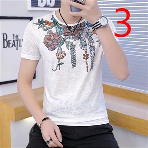 

short-sleeved 2021 t-shirt men's street brand summer new trend ins cotton white loose qboq, White;black