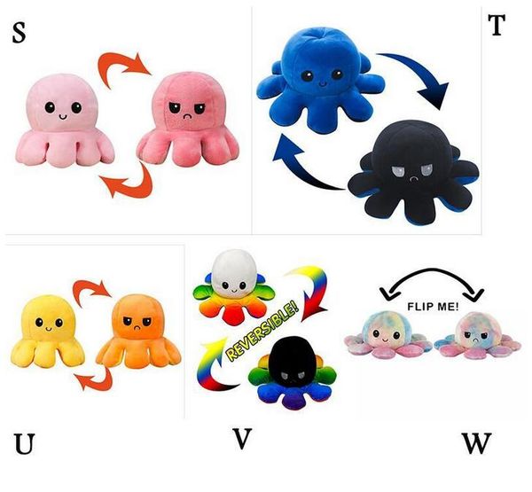 

dhl reversible flip plush stuffed toy soft animal home accessories cute animal doll children gifts baby companion plush toy