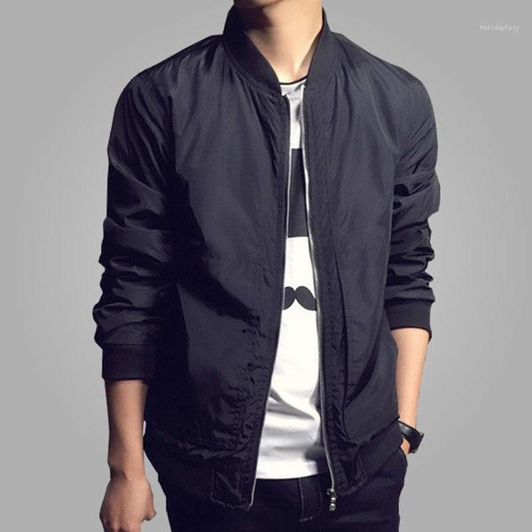 

men's jackets men fashion retro classic slim padded bomber jacket flight coat zipper outwear mens long sleeve jacket1, Black;brown