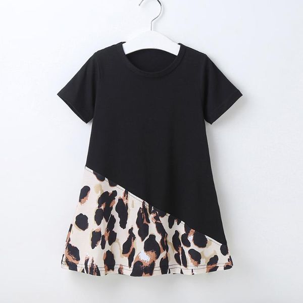 

summer comfortable leisure chic fashionable korean dresses cotton kids girls short sleeve fashion baby soft clothing, Red;yellow