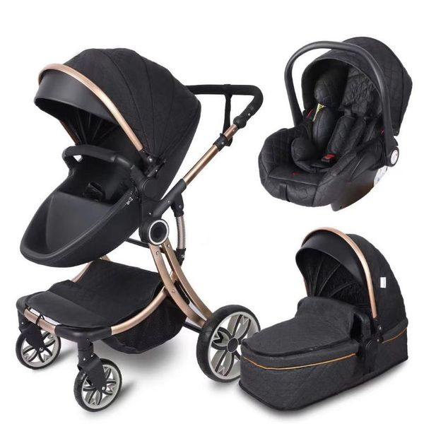 

strollers# luxury baby stroller two-way pram with seatable foldable light trolly and high view 2 in1 carriage