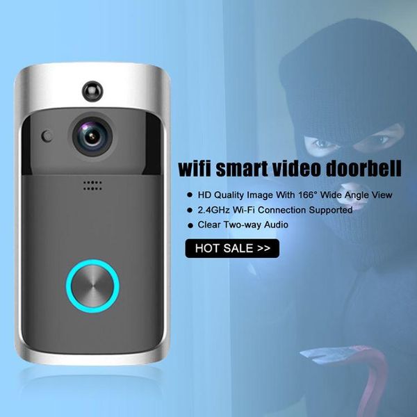 

doorbells wifi smart video doorbell wireless phone door ring intercom camera security bell