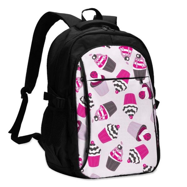 

backpack 2021 women beautiful yummy cupcake pink back to school