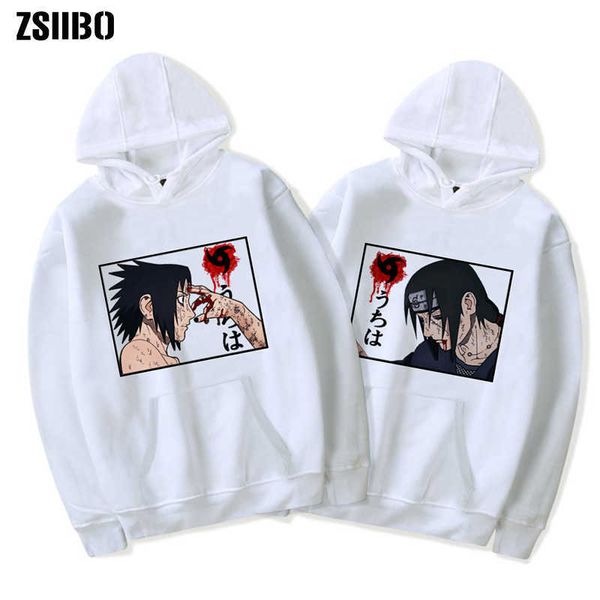 Akatsuki Sasuke Felpa con cappuccio da uomo 3D con cappuccio Akatsuki Uchiha Itach Costume cosplay unisex donna Kakashi Harajuku Felpe con cappuccio Y0804