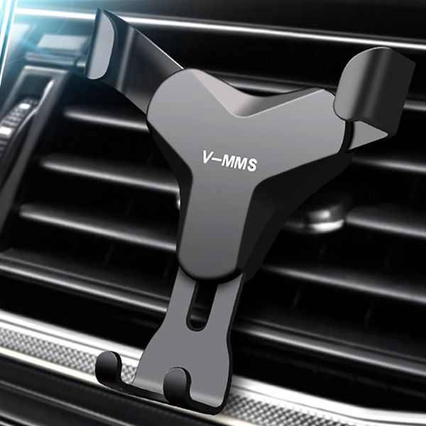 

gravity reaction car mobile phone holder clip type air vent no magnetic mount gps car smartphone stand for iphone x 7 samsung s9