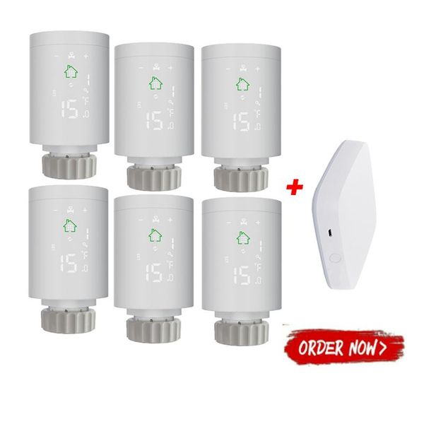 

smart home control 2021 latest wifi wireless automatic trv in thermostat room