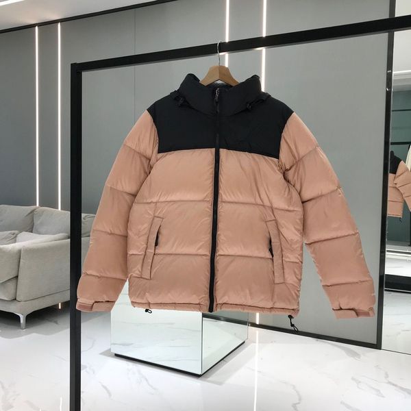

men's designer jacket coat fashion down parkas with letters men&women clothing winter jackets homme unisex, Black