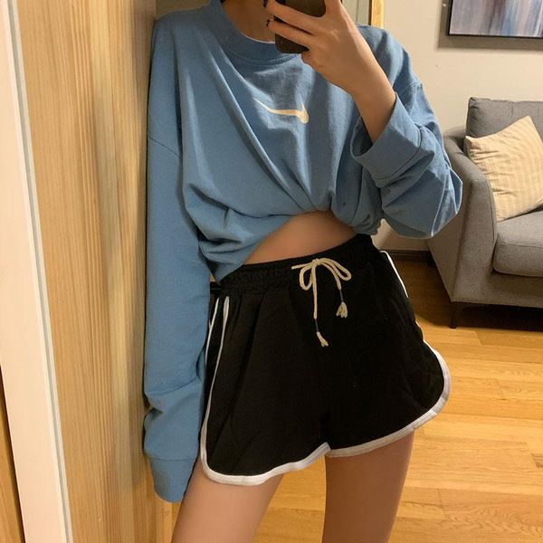 

yoga outfit 2021 summer women sports shorts short pants gym workout waistband running jogging dropship