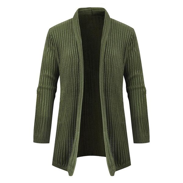 

men's sweaters sweater coats men fashion 2021 autumn slim long solid color knitted jacket casual cardigan, White;black